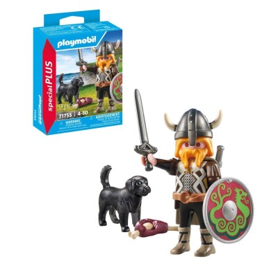 Playmobil - Figurina viking cu caine de paza foto