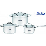 Cumpara ieftin Set oale 6 piese Anna, inox, gradate in interior, baza capsulata, Heinner