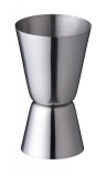 Pahar Masurare Bauturi Spirtoase 25/50ml Otel Inoxidabil Argintiu Pro Cart Jigger Cocktail