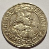 Austria Tyrol 3 kreuzer 1643 Hall argint Ferdinand Carol