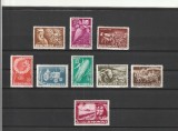 ROMANIA 1959 LP 473 10 ANI DE LA PRIMELE G.A.C. SERIE MNH NESTAMPILATA, Nestampilat