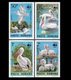 1984 - Animale ocrotite, WWF, păsări, serie neuzata
