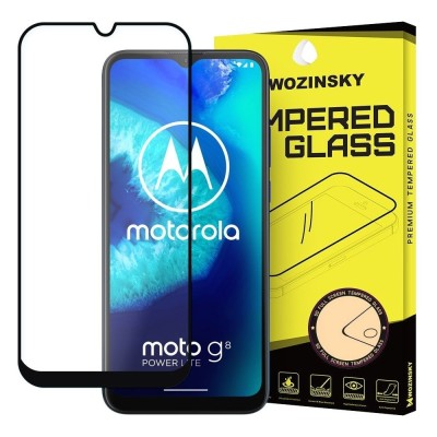 Folie de Sticla 5D MOTOROLA Moto G8 Power Lite (Negru) Full Glue &amp;amp; Case Friendly Wozinsky foto