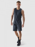 Șort de antrenament cu uscare rapidă pentru bărbați - denim, 4F Sportswear