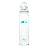 Biberon din sticla, 240ml, PUR