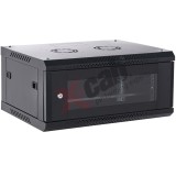 Cabinet metalic de perete 19", tip rack wallmount, 4U 600x450 mm, Xcab seria N, Negru