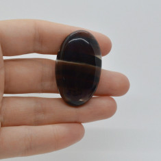 Cabochon obsidian midnight lace 40x24x7mm c23