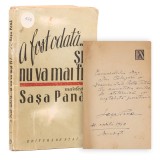 Sașa Pană, A fost odată&hellip; și nu va mai fi!, 1949, cu dedicație pentru Ion Călugăru
