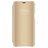 Husa Samsung, Galaxy M20, M205F, Clear View Flip Mirror Stand, Gold