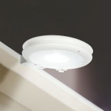 Lampa solara jgheab perete LED SMD, 11 cm, 3 LED alb rece, exterior, montaj gard balcon, incarcare automata