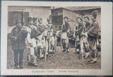 Carte postala, Dansatori romani, calusari, 1917