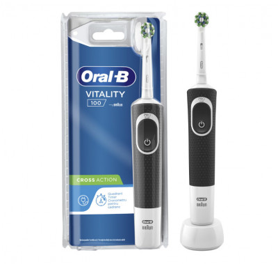 Periuta de dinti electrica Oral-B Vitality D100 Cross Action, 7600 Oscilatii min, Curatare 2D - SECOND foto