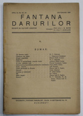 FANTANA DARURILOR , REVISTA DE CULTURA CRESTINA , no. 22-25 , 1939 foto