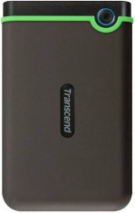 Hard disk extern Transcend StoreJet M3 1TB USB Type C 2.5 inch Anti-shock Black/Green foto