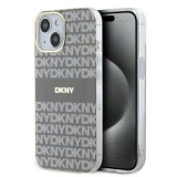 Husa iPhone 15 - DKNY IML Mono &amp; Stripe MagSafe (DKHMP15SHRHSEE) - Beige
