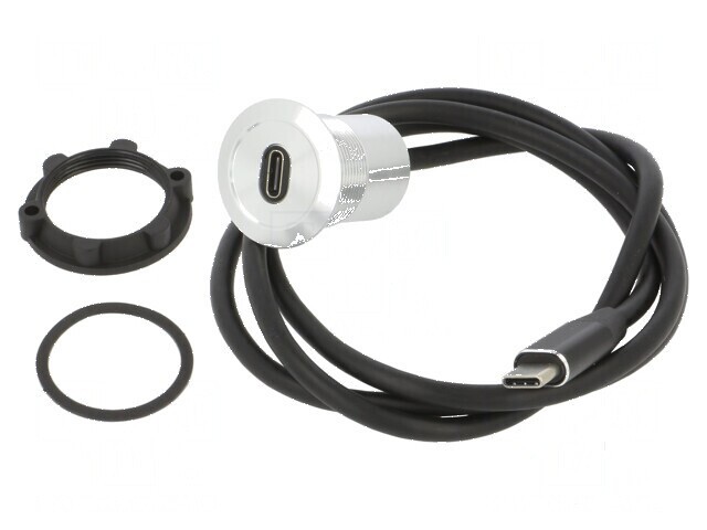 Adaptor pt. montare pe panou, piuliţa din spate - Lungime 1m - Adaptor pentru panou cu piuliță din spate, 1m