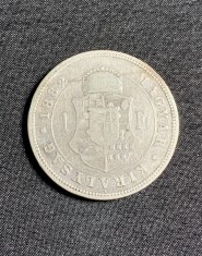 Moneda 1 forint 1882 Austro-Ungaria argint