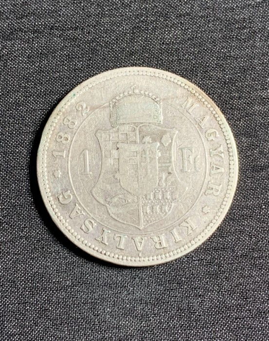 Moneda 1 forint 1882 Austro-Ungaria argint
