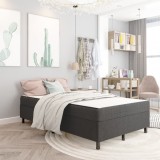 VidaXL Cadru de pat continental, gri, 120x200 cm, material textil