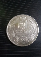 Moneda 250 lei 1941,Moneda veche ARGINT,T.GRATUIT foto