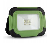Proiector LED Reincarcabil V-TAC 10W, 700lm, 6400K, IP44, USB, Negru/Verde, Exterior