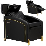 Unitate de spălare electrică Idylla pentru coafură și frizerie, cu vas ceramic mobil, armături, baterie și pară de duș