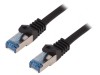 Patch Cord S/FTP Cat6a Negru 15m, Logilink