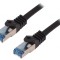 Patch Cord S/FTP Cat6a Negru 15m