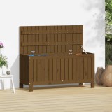 Cutie Depozitare Grădină Lemn Pin Maro Miere 108x42.5x54 cm vidaXL - Lada Depozitare Exterior Impermeabilă Băncuță