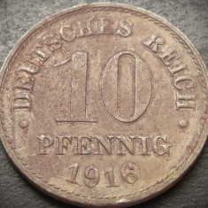 Moneda istorica 10 PFENNIG - GERMANIA, anul 1916 * cod 3701