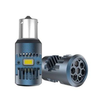 Set de 2 becuri led Xentech Light S5 csp si radiator integrat 25w/bec - P21W - Alb foto