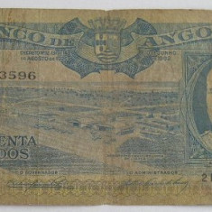 M1 - Bancnota foarte veche - Angola - 50 escudoas