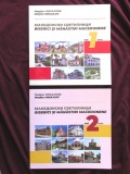 "BISERICI SI MANASTIRI MACEDONENE/ Makedonski svetilnici", Vol 1+2, Marjan Mihajlov. Editie bilingva romana-macedoneana. Carti noi