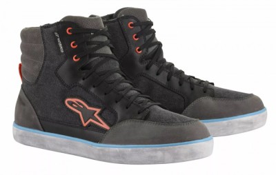 Ghete Alpinestars J-6 WP Canvas, culoare negru/gri/portocaliu, marime 41 Cod Produs: MX_NEW 34052411PE foto