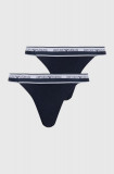 Emporio Armani Underwear tanga 2-pack culoarea albastru marin