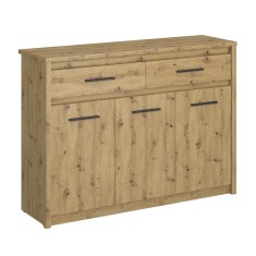 Comoda PAL stejar artisan Airon 125.4x36.2x91.2 cm