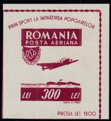 ROMANIA 1946 LP 201 OSP NEDANTELAT MNH foto