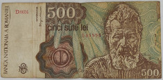 Bancnota 500 lei Constantin Brancu?i aprilie 1991 foto