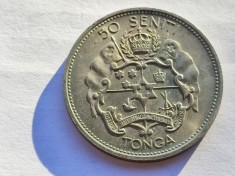 216. Moneda Tonga 50 seniti 1967 (tiraj 50.000 buc)