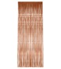 Perdea decorativa din folie metalizata rose gold 90 x 240 cm, Godan