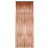Perdea decorativa din folie metalizata rose gold 90 x 240 cm