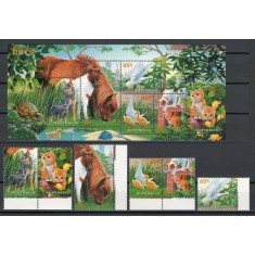 Australia 1996 Mi 1597/602 + bl 23 MNH, nestampilat - Animale de companie