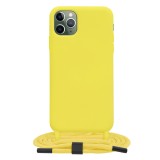 Husa cu snur iPhone 11 Pro Max Techsuit Crossbody Lanyard, galben