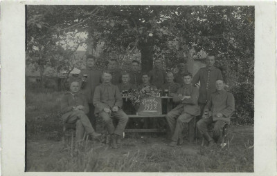AMS# - ILUSTRATA FOTOGRAFIE OFITERI LA MASA WW1 1914 CIRCULATA foto