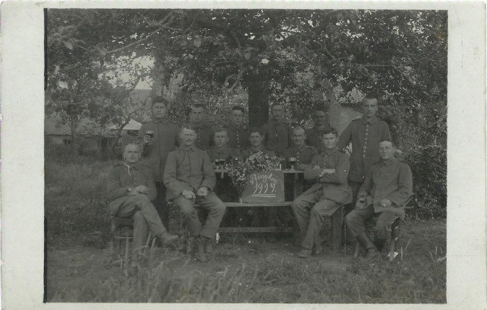 AMS# - ILUSTRATA FOTOGRAFIE OFITERI LA MASA WW1 1914 CIRCULATA
