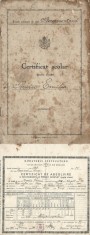 A3335N Certificat școlar pentru elevi și certificat de absolvire a șapte clase, Școala primară de stat Bocșa Montană, 1935