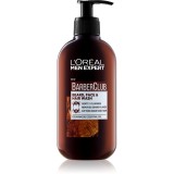 L&rsquo;Or&eacute;al Paris Men Expert Barber Club gel de curățat pentru față, barbă și păr 200 ml