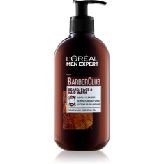 L&rsquo;Or&eacute;al Paris Men Expert Barber Club gel de curățat pentru față, barbă și păr 200 ml