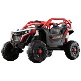 Masina Electrica pentru Copii, Flippy, Tip Buggy/UTV Off-Road Dual Drive, Conectare Bluetooth, Telecomanda, Lumina Intermitenta si Muzica, Baterie 380