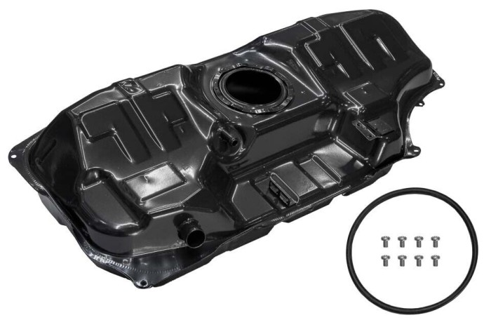 Rezervor combustibil Hyundai Accent (Rb), 08.2010-, Kia Rio (Ub), 09.2011-12.2016, montare spate, tabla; benzina; 45 L; injectie, RapidAuto